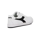 Championes Diadora Helio Lifestyle, color blanco con detalles en negro.