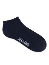 Pack de cinco pares de medias de corte bajo color azul marino.