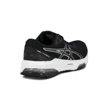 Championes de running Asics Gel-Kimera, color negro con entresuela blanca y detalles plateados.