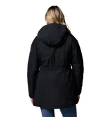 Chaqueta parka impermeable y transpirable con tecnología Omni-Tech y forro termorreflectante Omni-Heat. Cuenta con capucha ajustable, cierre frontal con solapa, cintura entallada, bolsillos laterales con cremallera y bolsillos de carga. Diseño de largo medio con dobladillo trasero más largo.