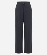 Pantalón deportivo recto texturizado Get Over, color gris oscuro, con cintura ajustable y bolsillos funcionales.