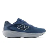 Championes de running New Balance 680 v9, color azul con detalles en gris y blanco, confeccionados con malla transpirable, entresuela con amortiguación Fresh Foam y suela de goma.
