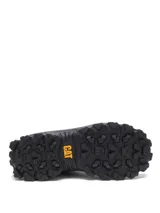 Sneakers Caterpillar modelo Intruder de color negro, confeccionadas en nubuck deportivo y malla de nylon, con suela gruesa de gran tracción y cordones.