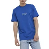 Remera azul con logo de Vans en el pecho.