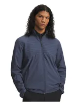 Campera deportiva con cierre frontal completo, cuello alto y diseño acolchado en el pecho y la parte superior de la espalda. Cuenta con bolsillos laterales con cierre y tecnología repelente al agua.