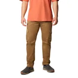 Pantalon cargo Columbia modelo Landroamer Twill, color marron, con bolsillos laterales con solapa, bolsillos traseros con cierre a presion y dobladillo ajustable con cenidor.