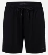 Bermuda verde militar para hombre, confeccionada en tela liviana de viscosa y cáñamo, con cintura elástica, cordón para ajuste y bolsillos laterales.