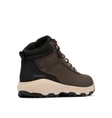 Botas de trekking Columbia modelo Newton Wander Ltr Omni-Grip, de color marrón con suela en tono beige y negro, caña media y cordones bicolores.