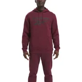Canguro Reebok color bordó con capucha ajustable con cordón, logo estampado en el pecho, bolsillo tipo canguro y puños y dobladillo acanalados.