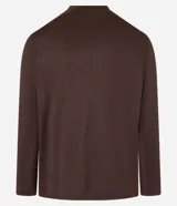 Remera deportiva masculina Get Over de manga larga y cuello redondo, confeccionada en tejido Dry Fit con estampa de rayas discretas y detalles reflectantes.