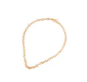 Collar dorado con eslabones gruesos y cierre tipo toggle.