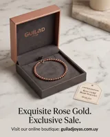 Pulsera de esferas pequeñas de plata 925 con baño en tono oro rosa.