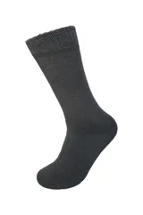 Pack de tres pares de medias de abrigo de caña larga, con diseño acanalado. Incluye un par negro, un par azul y un par gris.
