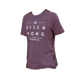 Remera Billabong color morado con estampa frontal con el logo de la marca en color blanco.