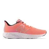 Championes New Balance W411LH3 color salmón con logo plateado, ideales para running.