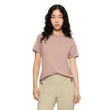 Remera de manga corta y cuello redondo, confeccionada en tejido de Tencel, con diseño básico y ajuste cómodo.