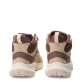 Botas de trekking Merrell modelo Speed Strike 2 Ltr Mid Wp, color marrón claro con detalles en marrón oscuro y beige. Presentan un diseño de caña media con cordones, suela dentada de alto agarre y entresuela amortiguada.