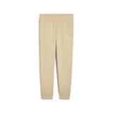 Pantalón de jogging de corte holgado en color crema, con cintura elástica, puños acanalados en los tobillos y logo de la marca bordado en la pierna izquierda.