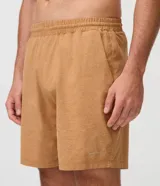 Bermuda deportiva Get Over para hombre, de color gris, con cintura elástica, cordón interno ajustable y bolsillo con cierre en la parte trasera.