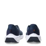 Championes de running Under Armour modelo Ascend, color azul con detalles en naranja y suela blanca. Presentan capellada de malla transpirable y logo de la marca en el lateral.