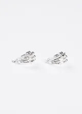 Par de aros de plata 925, tipo argolla, con múltiples esferas de diferentes tamaños.