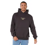 Canguro con capucha Rip Curl, color negro, con bolsillo frontal tipo canguro y logo de la marca estampado en el pecho.