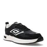 Championes Umbro Refine de estilo urbano, color negro con detalles en blanco, con el logotipo de la marca en el lateral y suela chunky.