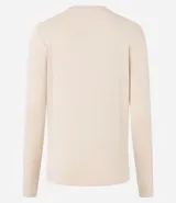 Cardigan de punto fino color gris, con escote en V, cierre frontal con botones y mangas largas. Confeccionado en una mezcla de viscosa y poliamida.