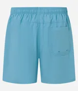 Bermuda básica masculina de microfibra en color negro, con cintura elástica ajustable mediante cordón y bolsillos laterales.