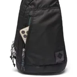 Riñonera bandolera Columbia Great Smoky Garden Omni-Shield, color negro, con tecnología de repelencia a la humedad, cierre resistente al agua, bolsillo de seguridad y correa ajustable.