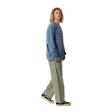 Buzo azul de algodón con cuello redondo, corte holgado y estampado frontal con el texto "Critical Slide Society" en blanco.