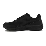 Championes Diadora Eagle 8 de mujer, color negro, con diseño en malla y cordones tono sobre tono.