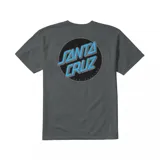 Remera gris oscuro de manga corta con logo de Etnies bordado en el pecho y etiqueta de la marca en el ruedo.