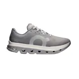 Championes de running On modelo Cloudflow, color gris con entresuela blanca y suela con tecnología CloudTec.