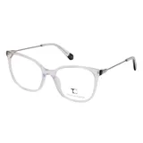 Armazón de anteojos Teresa Calandra modelo C38Z, con frente de acetato transparente y patillas metálicas delgadas.