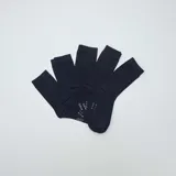 Pack de cinco pares de medias de vestir azul marino.