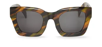 Lentes de sol Mr Boho modelo Bondi, con marco de acetato color carey y lentes grises.