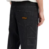 Pantalón de jean negro de corte recto.