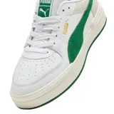 Championes Puma CA Pro Suede blancos con detalles en verde.