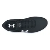 Championes de running Under Armour modelo Phade RN 3, color negro con entresuela blanca. Presentan una parte superior de malla transpirable con el logo de la marca en el lateral y suela de goma con amortiguación EVA.