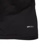 Remera térmica deportiva Puma teamLIGA Baselayer de manga corta, color negro, con diseño ajustado y logo de la marca estampado en blanco en el pecho.