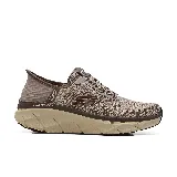 Championes deportivos Skechers Hands Free Slip-ins Relaxed Fit D'Lux Walker 2.0 Rezinate color beige, con capellada de tejido técnico y material sintético, cordones elásticos, plantilla Skechers Air-Cooled Memory Foam y suela de tracción flexible.