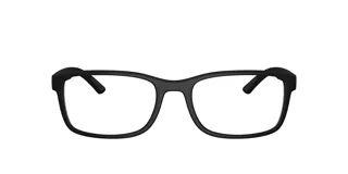 Lentes Prada Sport modelo 06R con armazón rectangular de acetato en color negro.