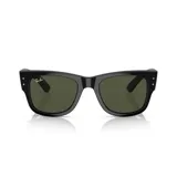 Lentes de sol Ray-Ban modelo RB 0840/51, de acetato color negro con lentes verdes.