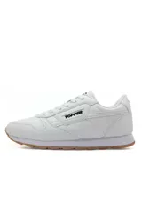 Championes deportivos Topper modelo Raven, color blanco con suela de goma color caramelo y entresuela blanca.