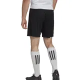 Short de fútbol Adidas Entrada 22 negro con logo blanco. Confeccionado con tejido transpirable AEROREADY y cintura elástica con cordón.