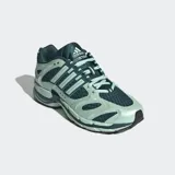 Championes Adidas Adistar MLD color verde menta, con base de malla transpirable y detalles metálicos mate. Presenta las icónicas tres tiras de la marca en relieve y diseño dinámico.