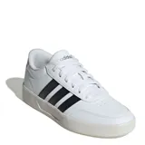 Championes Adidas Breaknet 3.0 de diseño urbano, color blanco con las icónicas tres tiras laterales en negro. Presentan exterior sintético resistente, puntera perforada para mayor ventilación y suela de goma para mayor tracción.