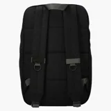 Mochila urbana Merrell de diseño funcional, color negro con detalles en gris. Cuenta con compartimento principal con cierre, correas ajustables con hebillas plásticas y bolsillo frontal.