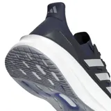 Championes Adidas Ultraboost 5, color azul marino con detalles plateados y suela blanca.